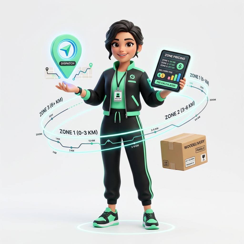 woodelivery Pricing & Dispatch Analyst 3D Mascot
