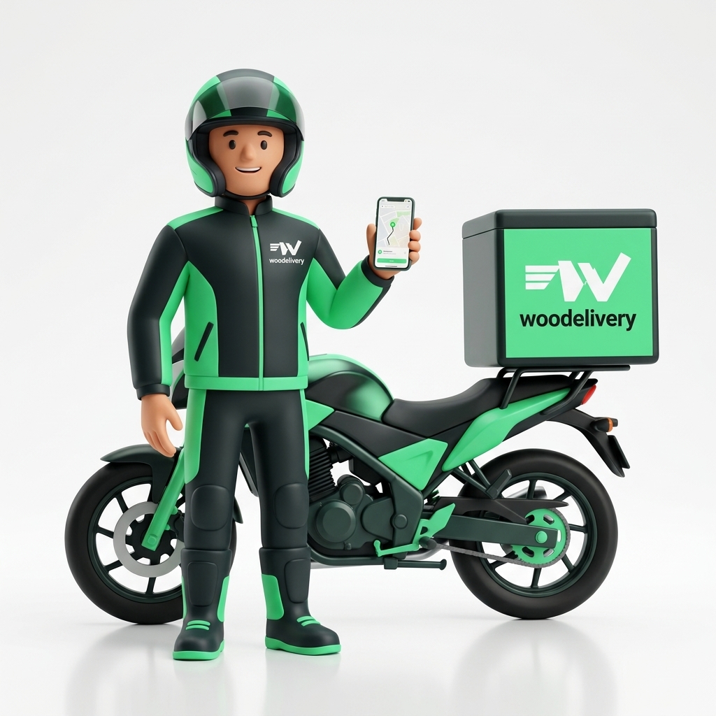 woodelivery 3D Courier Rider